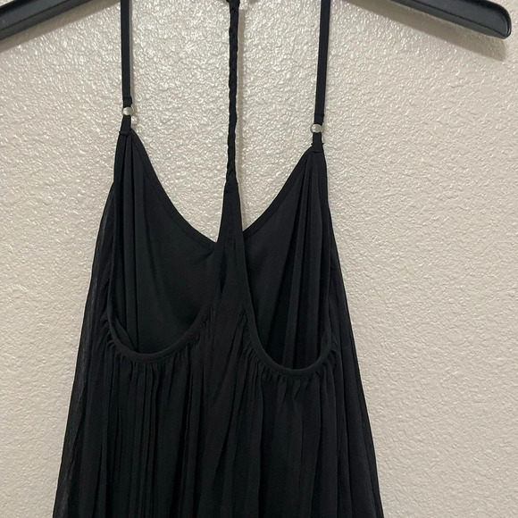 Abercrombie & Fitch Pleated Sleeveless A-Line Mini Dress Straps Black Size XS - Picture 6 of 13